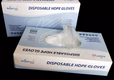 HDPE gloves in box