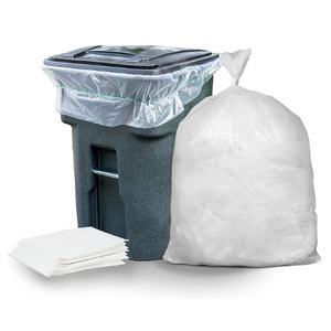 clear heavy duty garbage bags