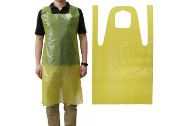 disposable yellow aprons